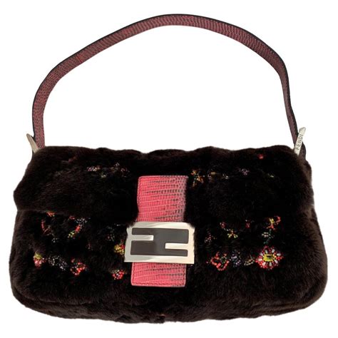 vintage fendi beaded bags|Fendi shearling baguette.